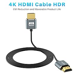 Twozoh Ultra-Thin Long HDMI to HDMI Cable