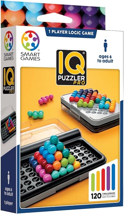 SmartGames IQ Puzzler Pro by SmartGames – 120 Challenges Single Player
