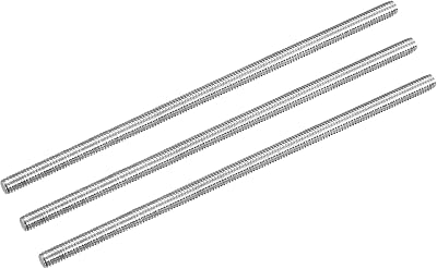 sourcing map M4 x 100mm Threaded Rod 0.7mm Pitch 304 Stainless Steel Studs Bar