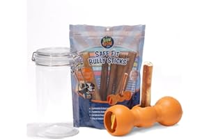 Bow Wow Labs New Bow Wow Buddy Starter Kit - Anti-Choking Bully Stick Safety Device for Dogs (S)