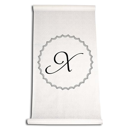 Ivy Lane Design Runner Da Matrimonio Con Iniziale Lettera