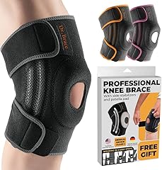 DR. BRACE ELITE Knee Brace with Side Stabilizers & Patella Gel Pads for Maximum Knee Pain Support and fast recovery for men a