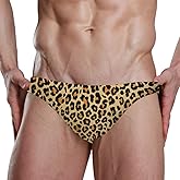 Chic Houses Men's Sexy Bikini Leopard Swimsuit Swimwear Quick Dry Print Briefs XXL 2031388