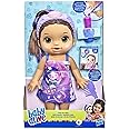 Baby Alive Glam Spa Baby Doll, Mermaid, Makeup Toy for Kids 3 and Up, Color Reveal Mani-Pedi and Makeup, 12.6-Inch Waterplay Doll, Brown Hair