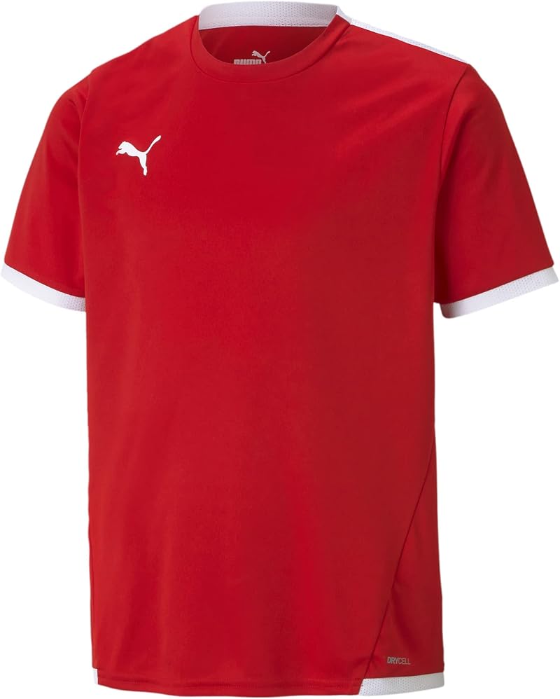 PUMA teamLIGA Jersey Jr Jersey Boys Youth Soccer Tee Moisture Wicking