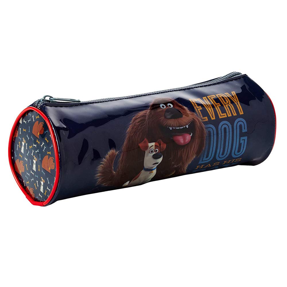 Children's Character Round Barrel Zipped Pencil Case (Secret Life of Pets)