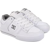 DC Shoes Women's Pure Skate Sneaker White/Grey/White