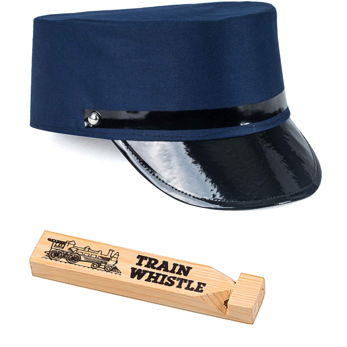Photo 1 of Tigerdoe Conductor Costume - Train Driver - Train Engineer Costume - Conductor Hat - - (2 Pc Set) Navy Blue