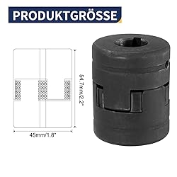 uxcell 3/4" to 1" L075 Flexible 3-Piece L-Jaw