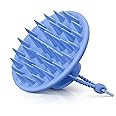 HEETA Scalp Massager Shampoo Brush with Silicone Bristles for Dandruff Removal Scalp Care & Hair Growth, Scalp Scrubber for All Hair Types, Head Massager Stress Relax, Upgraded Large Design,Blue