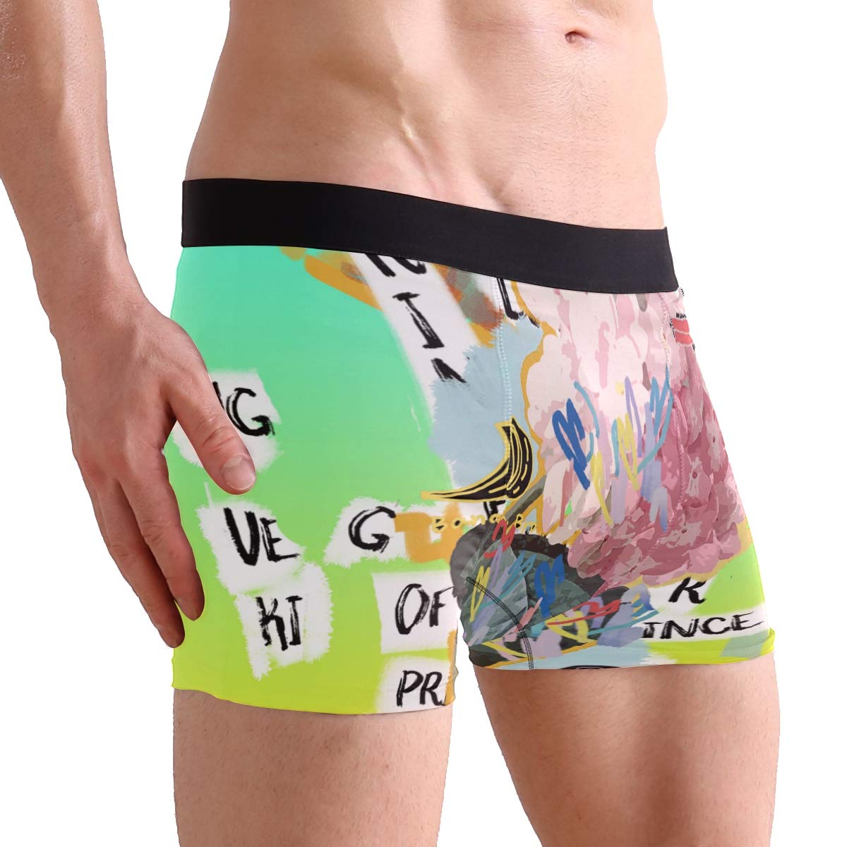 Vipsk Seamless Stretch Mens Polyester Boxer Briefs Underwear 1Pack Set