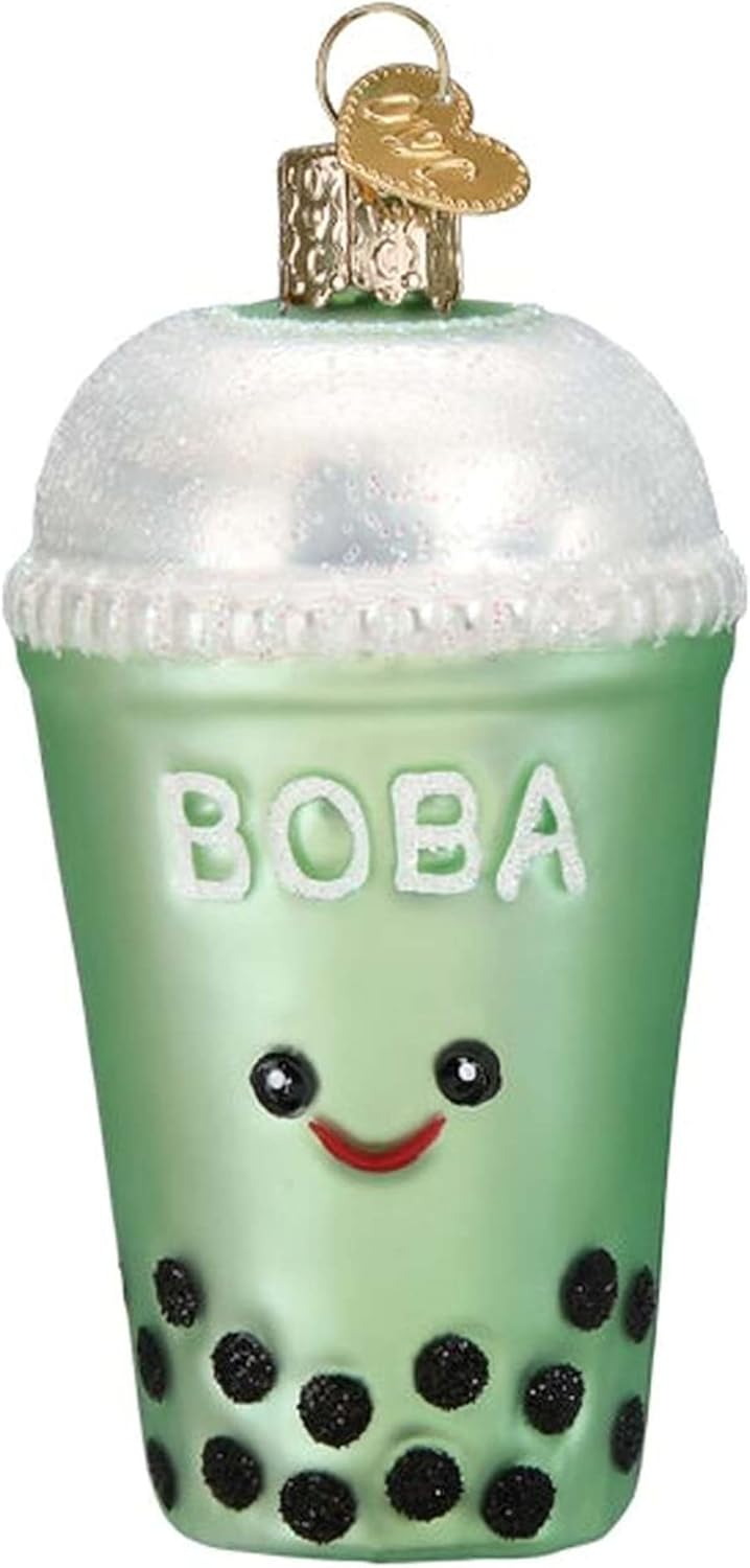 Ornaments - Old World Christmas Boba Tea Glass Blown Ornament for Christmas Tree