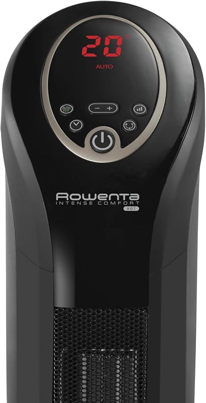 Intense Comfort Hot Termoventilatore ceramico, Termoventilatore personale, Tecnologia Smart, 3 modalità di potenza, Modalità eco, Termoventilatore silenzioso, nero, 90° SO9420F0