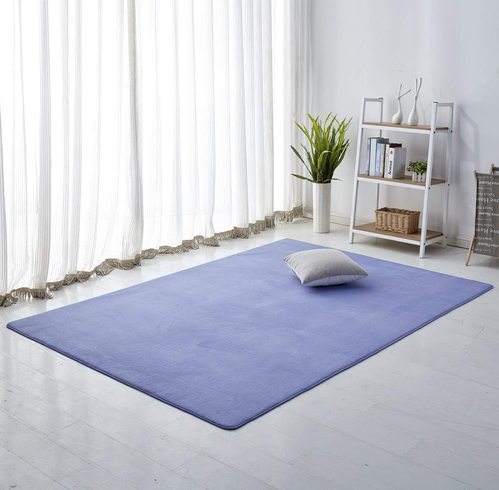 WJXBoos Coral Velvet Mat, Handmade Weaving Plush Foam Crawling Mat Baby, Toddler, And Children Play Mat, Exercise Mat Hypoallergenic-e 200x400cm(79x157inch)