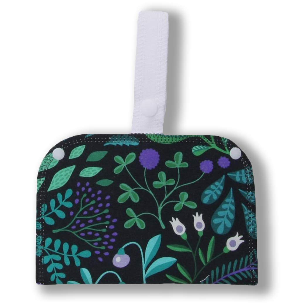 Wet Bag with Double Pocket; Keep The Fresh Pad on one Side, Used Ones on The Other; Perfect Storage for Reusable Sanitary Pantyliners, Menstrual Towels, Makeup Remover Pads and Washable Nursing Pads