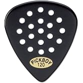 Pickboy Pos-a-Grip, Black, Cellulose, 1.20mm, 10 picks