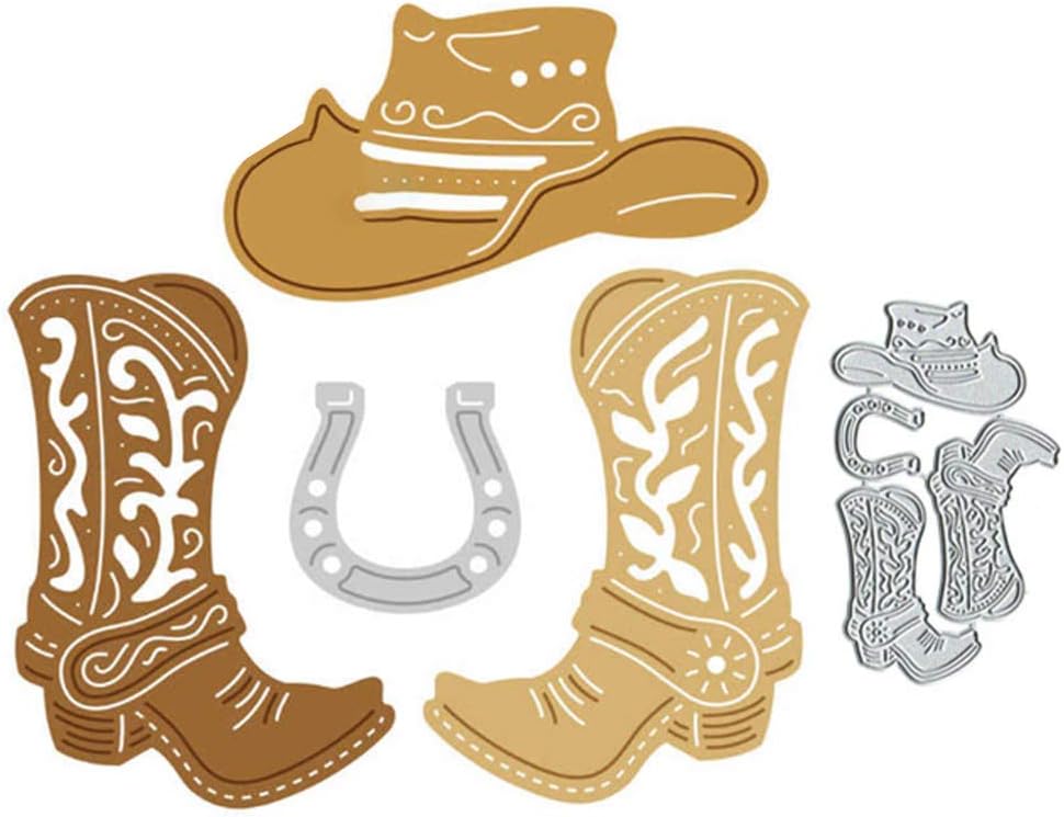 Mothcattl Cutting Dies Cowboy Boots - 61xeIwiZFlL. AC SL1001