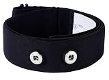 Rich Green Valley Heart Rate Monitor Replacement Chest Strap Compatible with Myzone Mz-switch Strap (Black,Small)