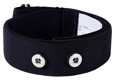 Rich Green Valley Heart Rate Monitor Replacement Chest Strap Compatible with Myzone Mz-switch Strap (Black,Small)