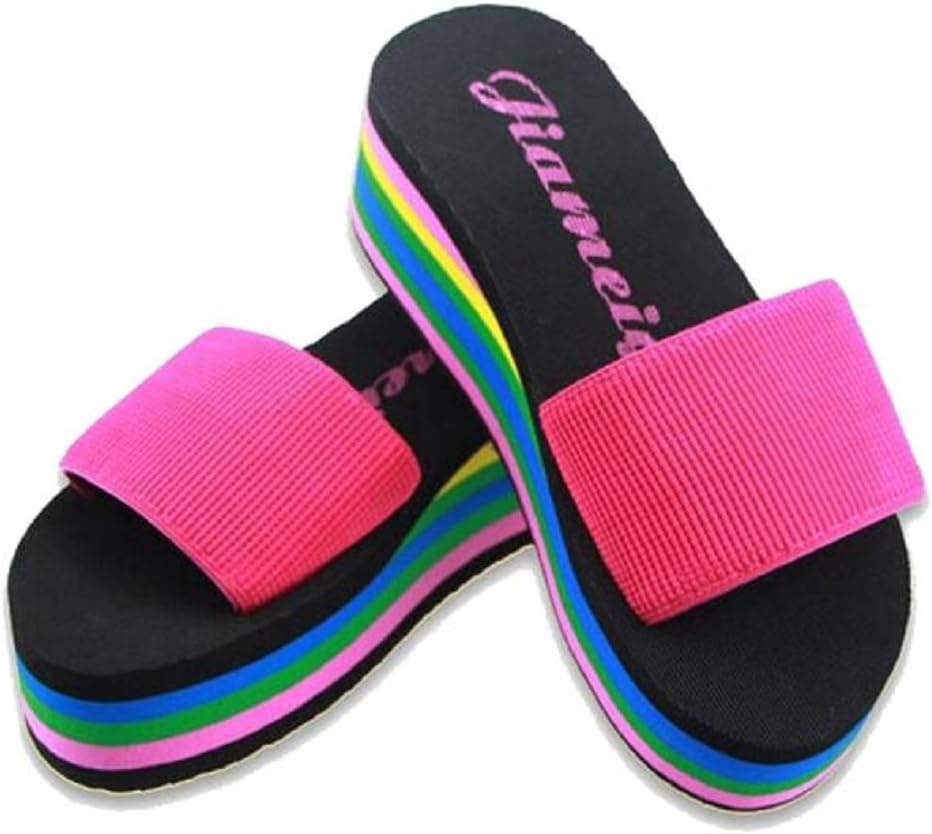 hot pink flip flops