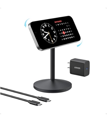 スマホアクセサリー Anker MagGo Wireless Charging Station Amazon.com: Anker MagGo Wireless Charging Station Magnetic