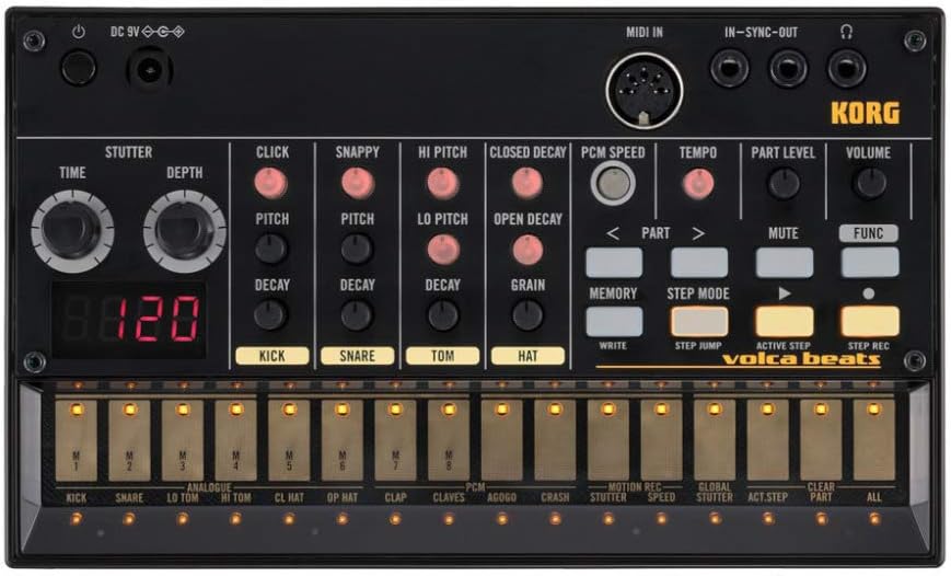 Korg volca Beats Analogue Rhythm Drum Machine Synthesizer