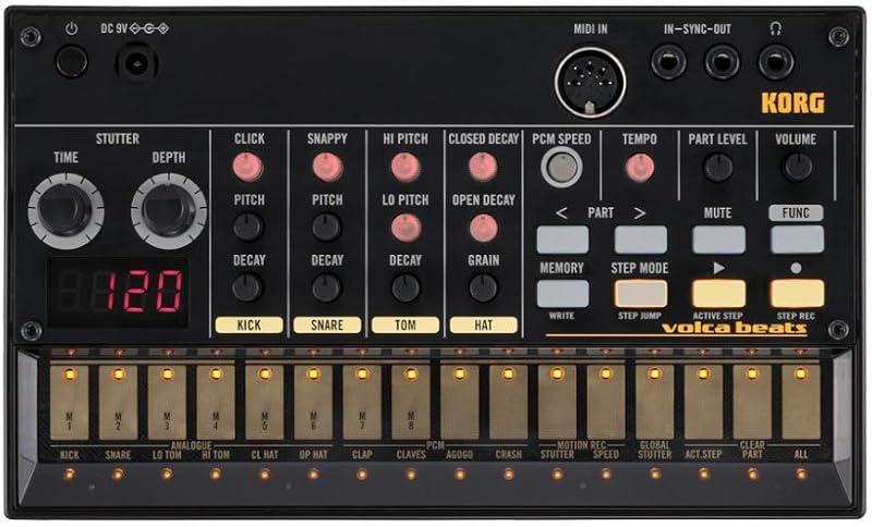 Korg volca Beats Analogue Rhythm Drum Machine Synthesizer
