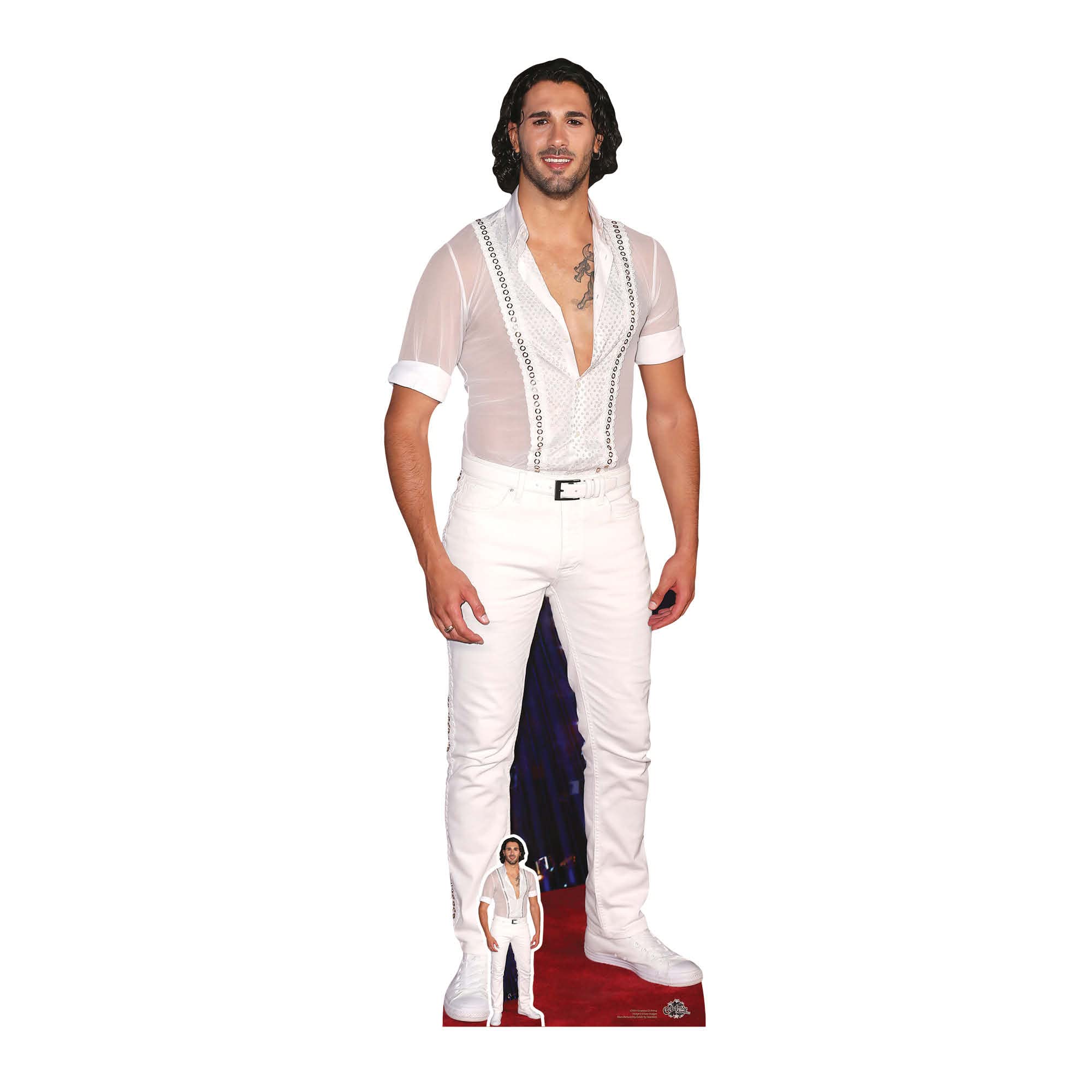STAR CUTOUTS CS931 Graziano Di Prima Strictly Professional Dancer Lifesize Cardboard Cutout With Free Mini, REGULAR