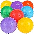 12-Pack Spiky Sensory Balls - 3 Inch Inflated Knobby Balls For Stress Relief & Fidget Toys