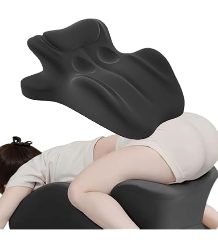 RLXROM Versatile Bed Pillow With Prone Position For Reading - Medium Size, Includes Washable Cover