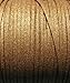 UnCommon Artistry Faux Leather Suede Beading Cord (Metallic Glitter Goldenrod, 10 ft)