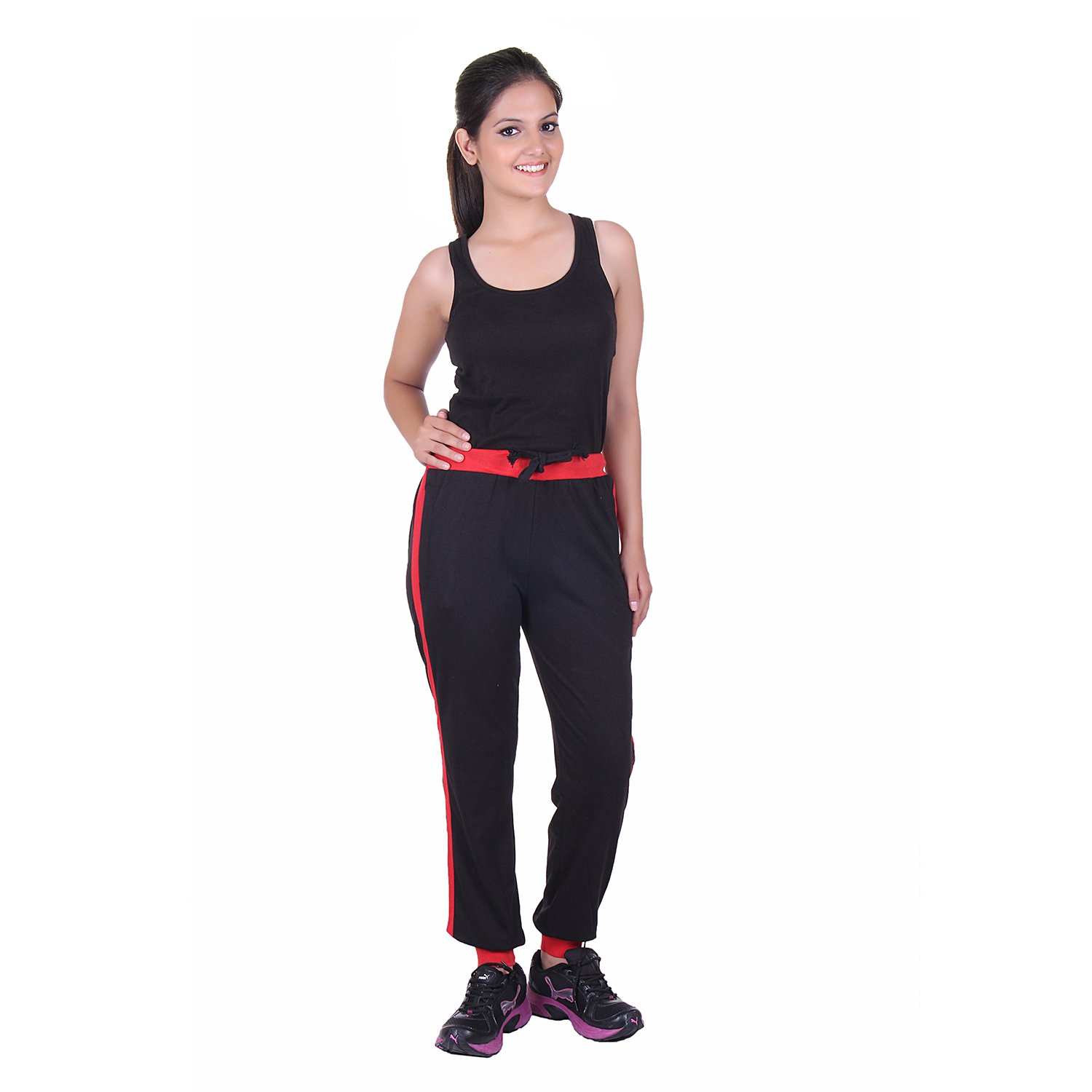 dfh women's cotton track pant