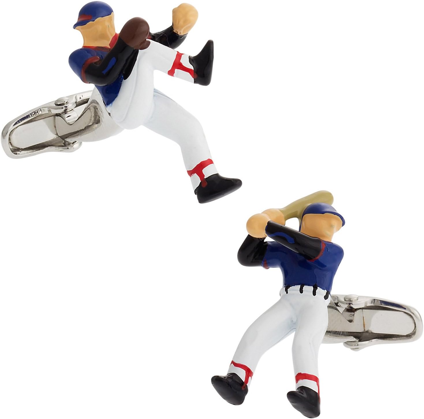 Cuff-Daddy Baseball Pitcher & Batter Cufflinks