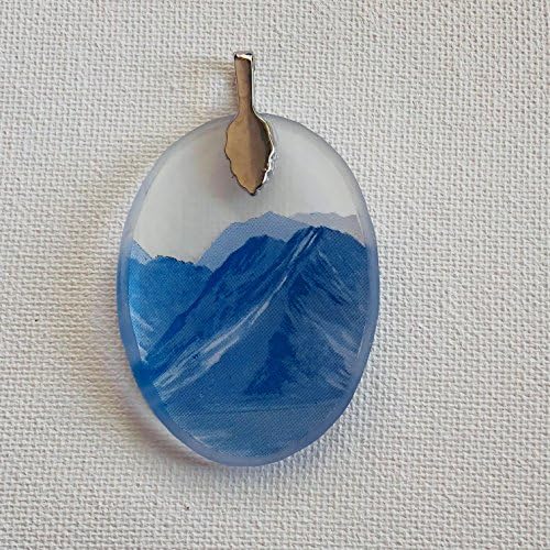 Grey Goose Blue Mountain Recycled Glass Pendant