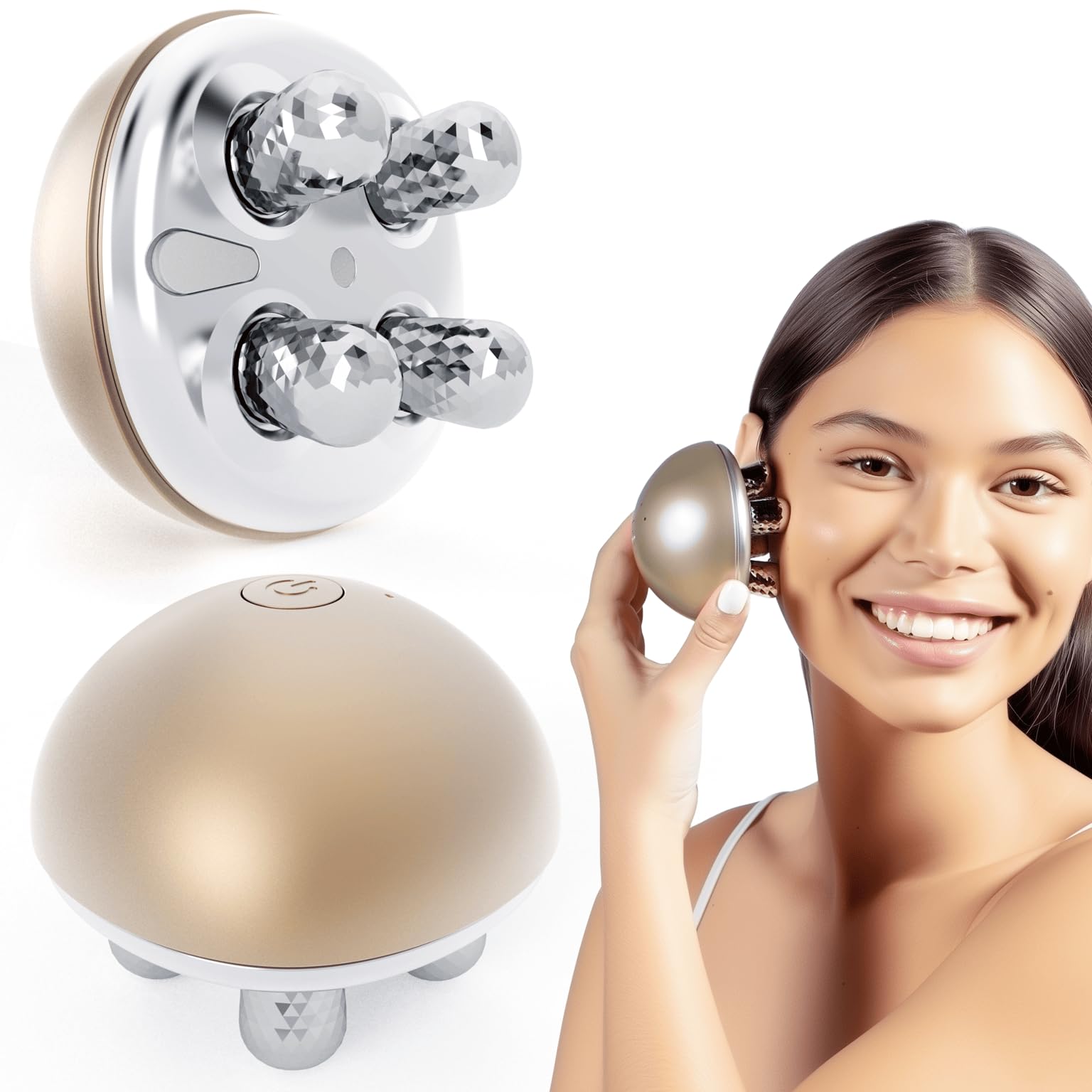 Photo 1 of DEZALON Microcurrent Facial Device, Face Massager Tool, Eye and Neck Massager, Face Roller, Beauty Tools for Relaxing Facial Massage and Skin Care Routine