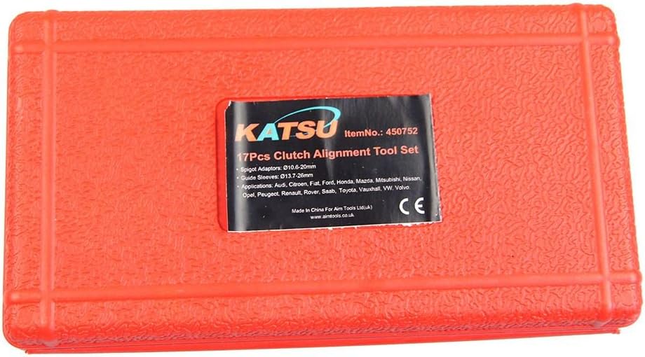 KATSU Tools Universal Clutch Alignment Tool Set 17 Pieces for Car Vehicle Flywheel Pilot Hole and Clutch Drive Plate Centering Aligner with Storage Case 450752 - Image 5