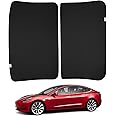 BASENOR Upgraded 2023-2021 Tesla Model 3 Sunshade Roof, [No Gap No Sag] Front & Rear Sunroof Heat Insulation Glass Roof Sun Shade for Model 3 Accessories Black