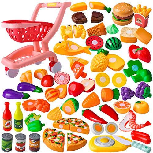 Toy Shopping Cart Safe Plastic Food Battat, 58 OFF