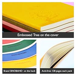SINOBAND 4 Pieces Journals for Writing, A5
