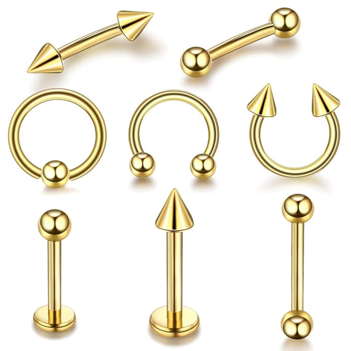 Buy Xpircn G23 Titanium Body Jewelry Piercing Kit Nose Lip Tongue Eyebrow Rings Tragus Earring