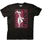 One Piece Men's Anime T-Shirt Monkey D. Luffy Salute W/Japanese Text On Red Officially Licensed