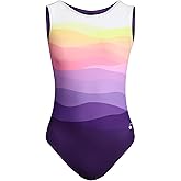 Destira Girls Premium Closed Back Gymnastics Leotards - Snug Performance Fit (Size Up for Comfort), Girls/Child Sizes