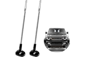 DXNQ 2 PCS Car Bumper Corner Antenna, Adjustable Parking Assist Telescopic Antenna for New Drivers, Expandable Flag Pole Bump
