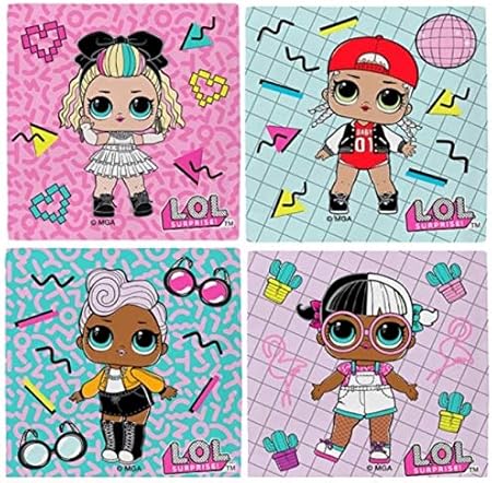 Amazon Co Jp Lolサプライズ ハンドタオル ミニタオル 30x30cm 4枚組 セット キャラクター ランチプール お出かけ 通学 通園 汗拭き 手拭き 女の子 コットン 並行輸入品 おもちゃ