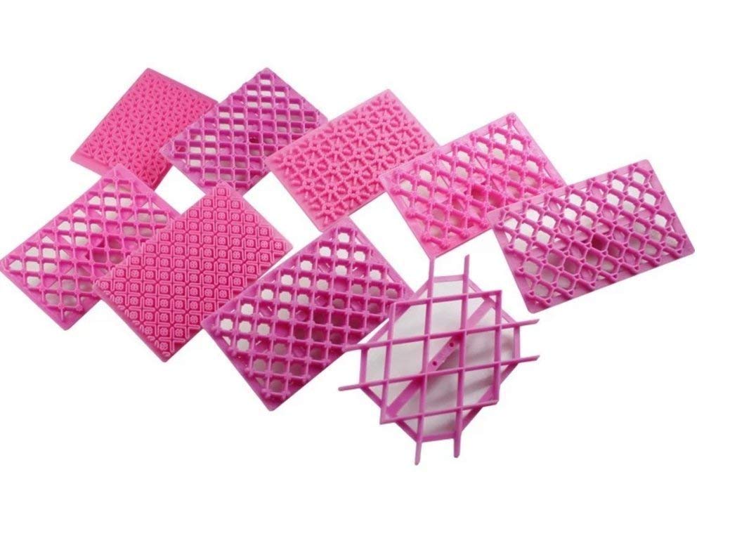 9pcs/Set Embosser Fondant Cake Baking Sugarcraft Decorating Mold Cookie Tools Mold Home Kitchen Accessories