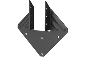 OTTFF 8 Pack Black Joist Hangers,13 Gauge Hurricane Tie Fit 2X Truss to Rafter, Roofing Connector for Wood Timber