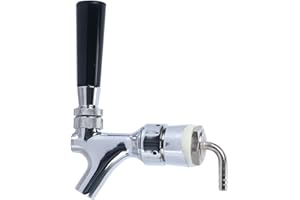 YaeBrew Draft Beer keg Faucet Stainless Steel Beer Faucet Chrome Plating Shank Keg Tap Kit