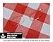 OUWIN 100% Waterproof Round Tablecloth Spill-Proof Wipeable PVC Vinyl Table Cover Indoor Outdoor Picnic Table Cloth (54