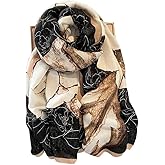 First Choose Cotton Linen Feeling Women Large Long Scarf Shawl Check Style Sunscreen Shawls Wraps Lightweight Pattern