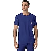 Carhartt Mens Men's Force® Cross-Flex Crew Neck Scrub Top